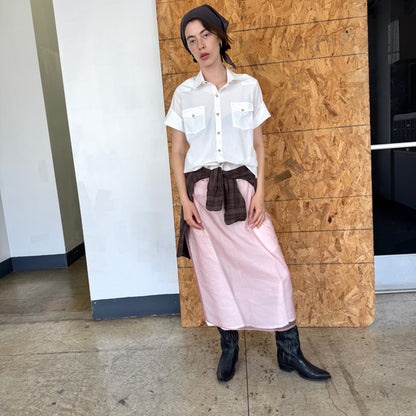 Silk Organza Sheer Skirt