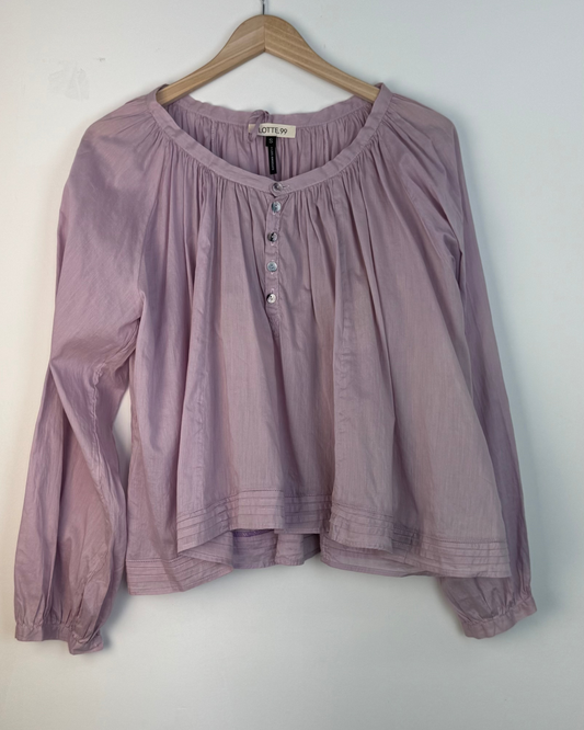 BOHO POET BLOUSE Lilac