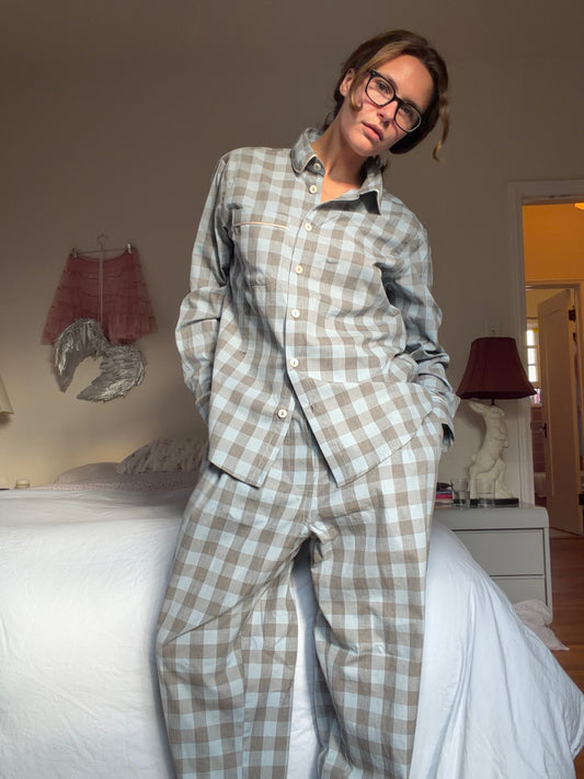 Seafoam Check Loungewear
