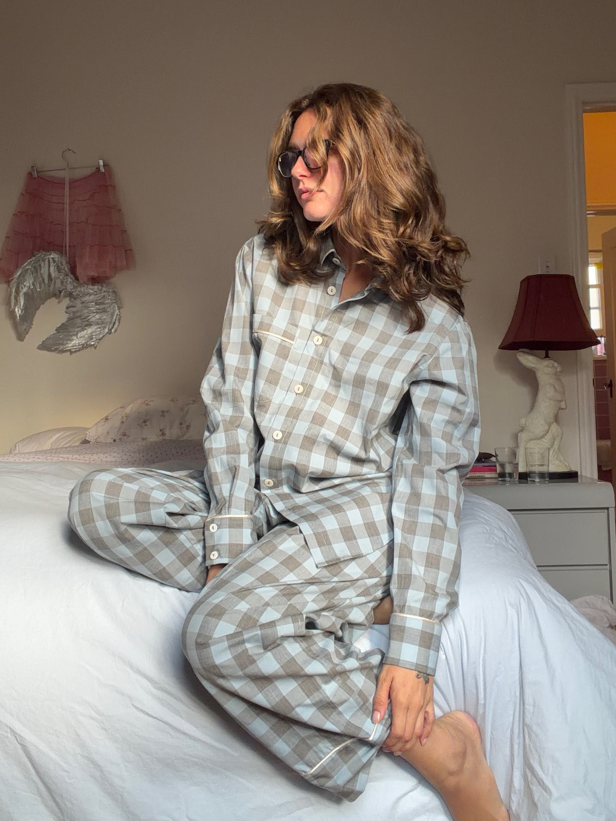 Seafoam Check Loungewear
