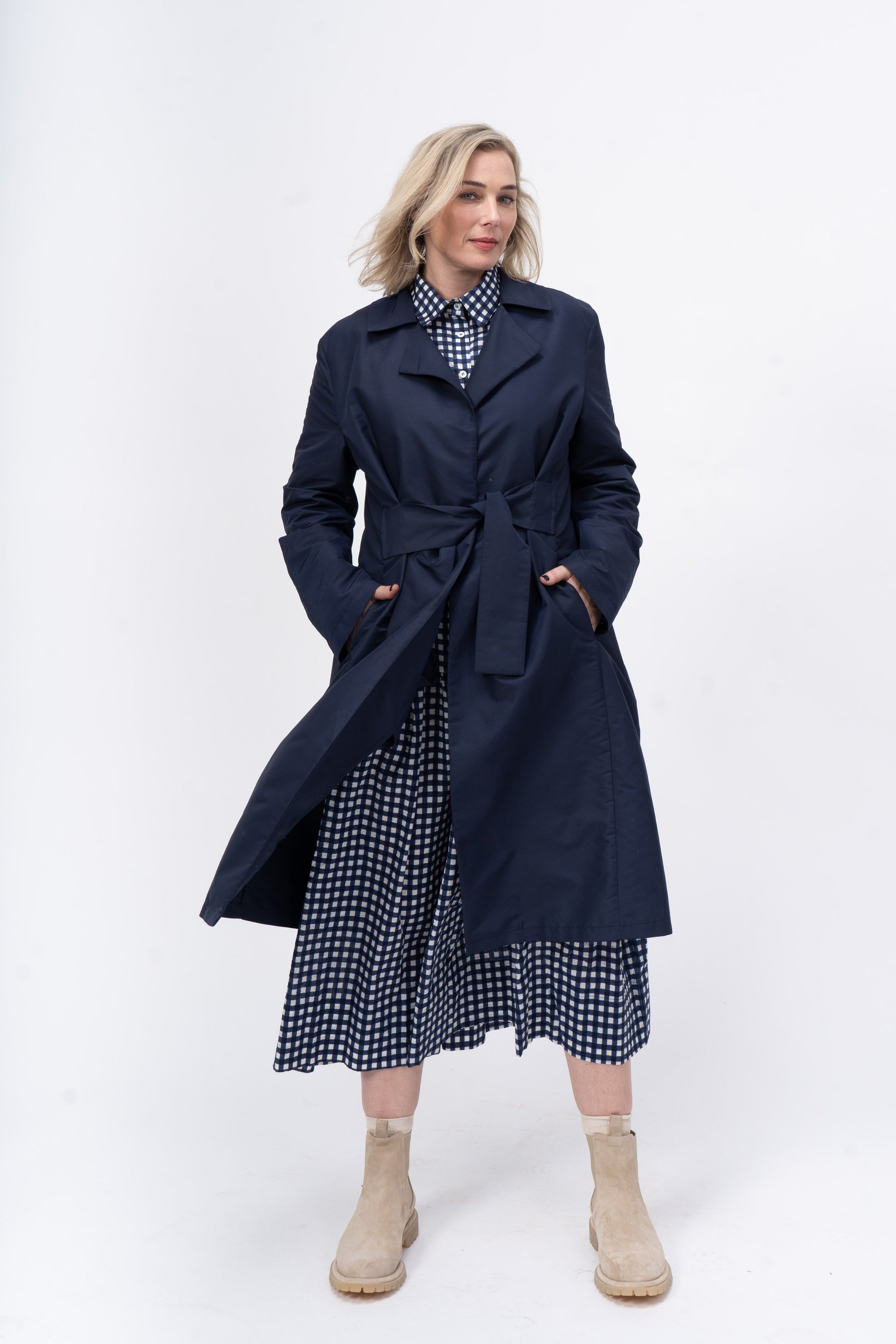 Coat Navy Tech