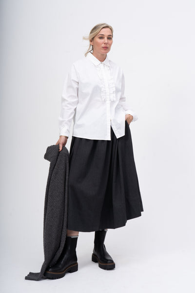 Wool Skirt Grey