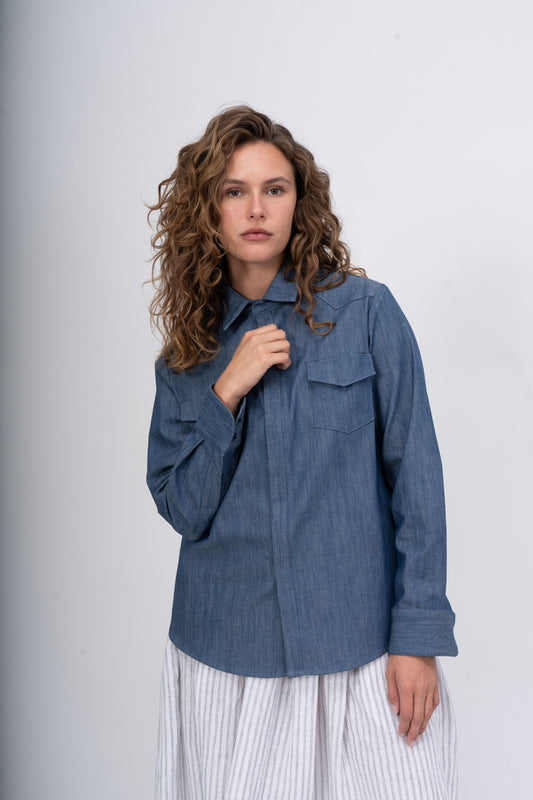 Denim Button Up Shirt