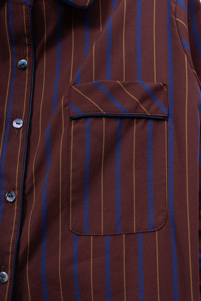 Striped Cotton Pajama Shirt