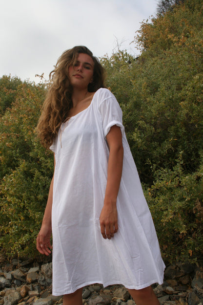 White Cotton Nightdress