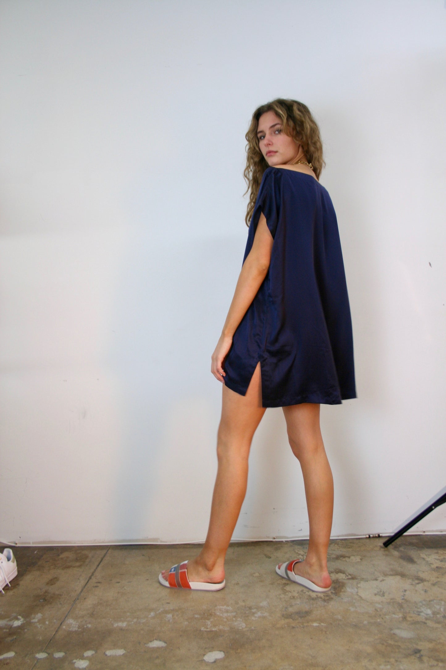Black Silk T-Shirt