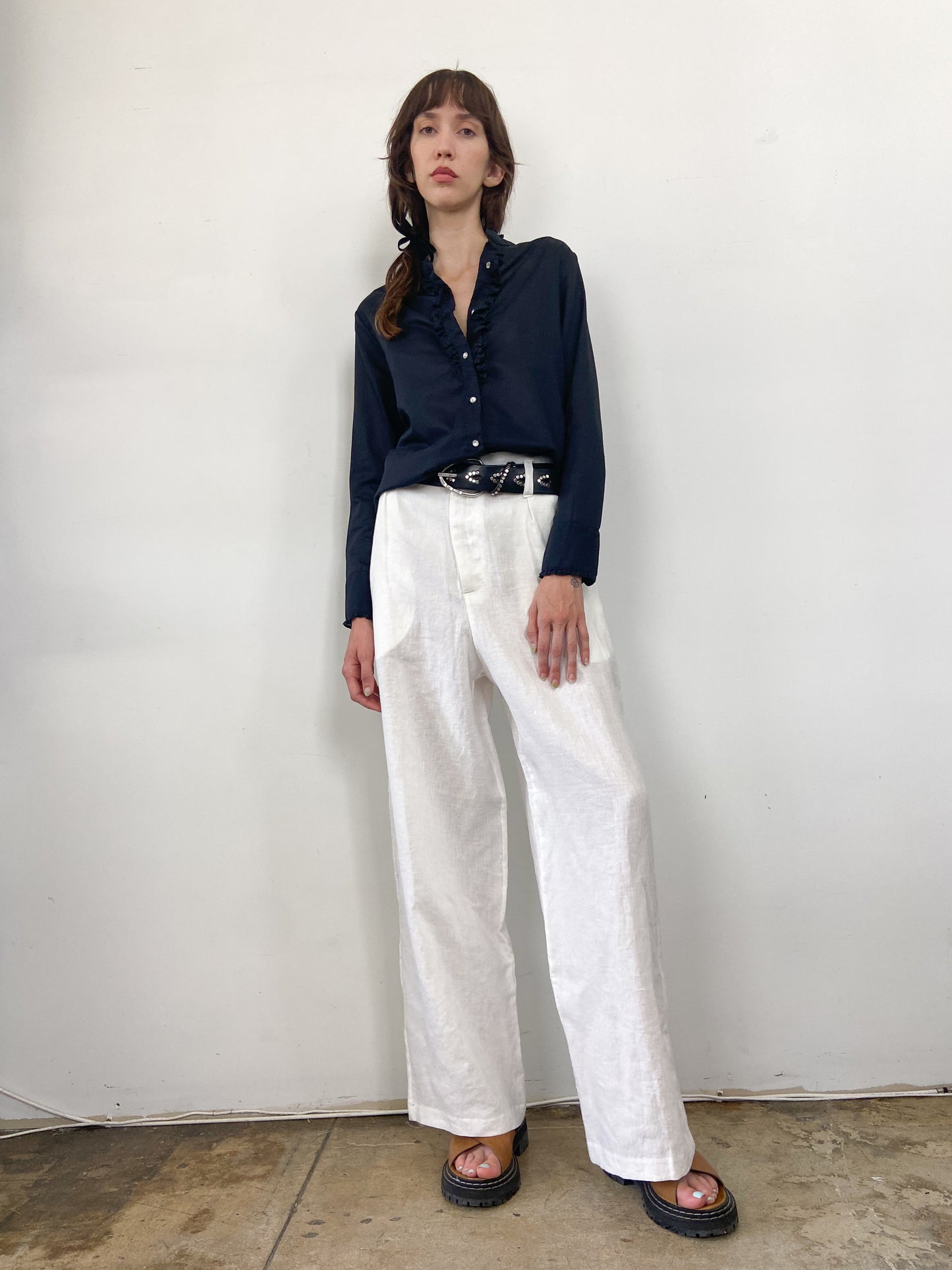 White Linen Pants