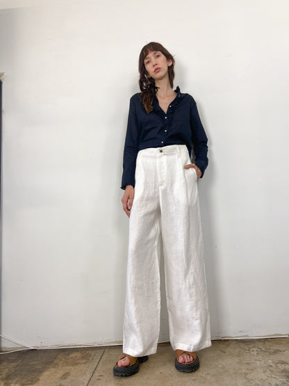 White Linen Pants